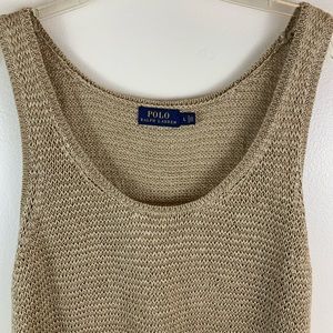 Polo Ralph Lauren linen knit sleeveless top